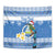 Personalized Nicaragua Christmas Tapestry Turquoise-Browed Motmot With Coat Of Arms