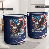 US Navy 250th Anniversary Laundry Basket Proudly Served Veteran - Wonder Print Shop