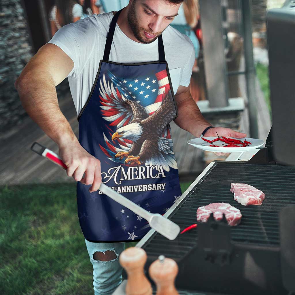 US Navy 250th Anniversary Apron Proudly Served Veteran - Wonder Print Shop