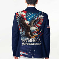 US Navy 250th Anniversary Blazer Proudly Served Veteran - Wonder Print Shop