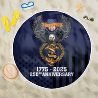 America 250th Anniversary Eagle Beach Blanket Patriotic USA Flag - Wonder Print Shop