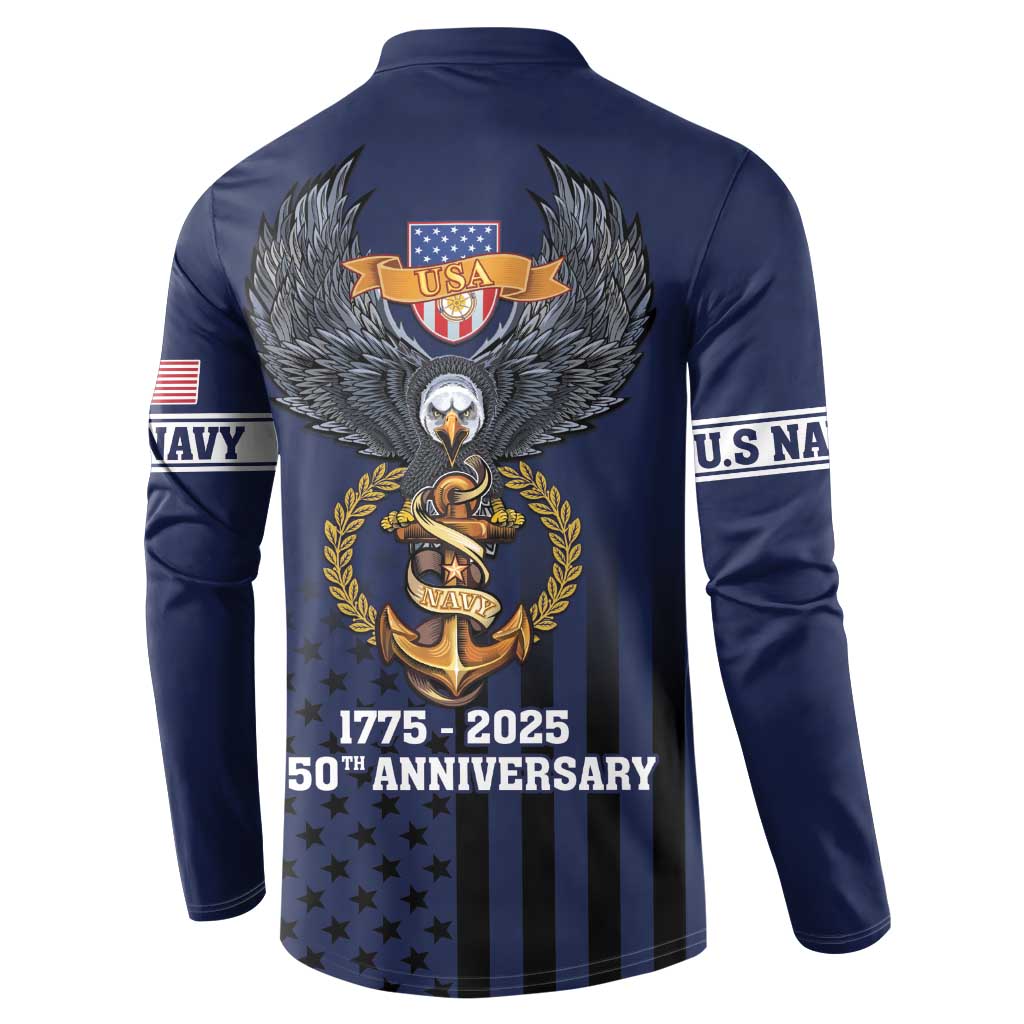 America 250th Anniversary Eagle Button Sweatshirt Patriotic USA Flag - Wonder Print Shop