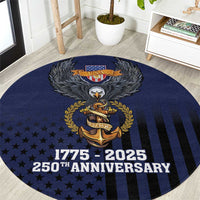 America 250th Anniversary Eagle Round Carpet Patriotic USA Flag - Wonder Print Shop