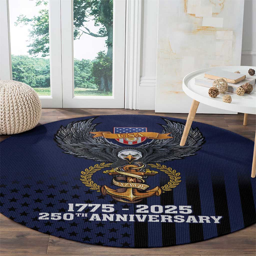 America 250th Anniversary Eagle Round Carpet Patriotic USA Flag - Wonder Print Shop