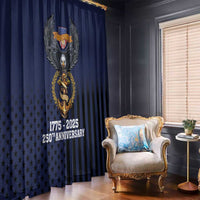 America 250th Anniversary Eagle Window Curtain Patriotic USA Flag - Wonder Print Shop
