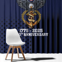 America 250th Anniversary Eagle Window Curtain Patriotic USA Flag - Wonder Print Shop