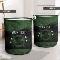 Personalized Imbolc Blessed Celtic Knot Laundry Basket Brigids Cross Symbol - Wonder Print Shop