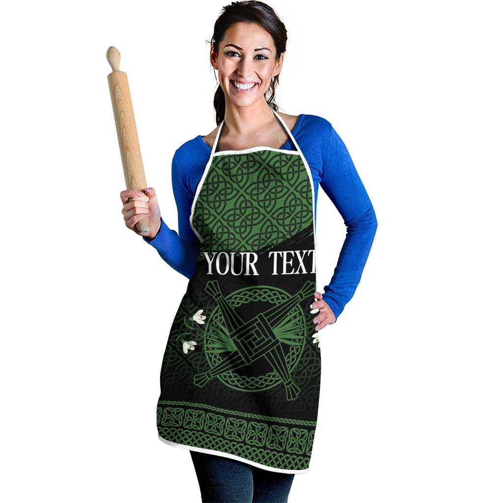 Personalized Imbolc Blessed Celtic Knot Apron Brigids Cross Symbol - Wonder Print Shop