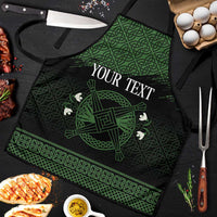 Personalized Imbolc Blessed Celtic Knot Apron Brigids Cross Symbol - Wonder Print Shop
