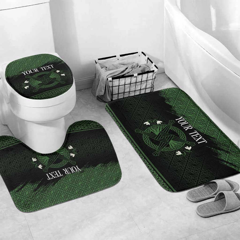 Personalized Imbolc Blessed Celtic Knot Bathroom Set Brigids Cross Symbol - Wonder Print Shop