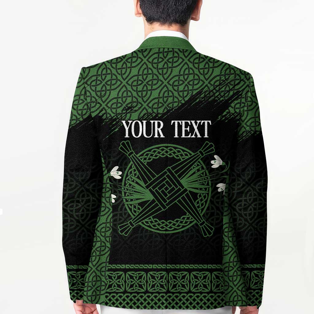 Personalized Imbolc Blessed Celtic Knot Blazer Brigids Cross Symbol - Wonder Print Shop
