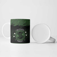 Personalized Imbolc Blessed Celtic Knot Ceramic Mug Brigids Cross Symbol - Wonder Print Shop