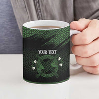 Personalized Imbolc Blessed Celtic Knot Ceramic Mug Brigids Cross Symbol - Wonder Print Shop
