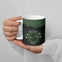 Personalized Imbolc Blessed Celtic Knot Ceramic Mug Brigids Cross Symbol - Wonder Print Shop