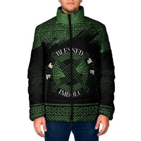 Personalized Imbolc Blessed Celtic Knot Padded Jacket Brigids Cross Symbol - Wonder Print Shop