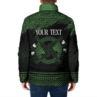 Personalized Imbolc Blessed Celtic Knot Padded Jacket Brigids Cross Symbol - Wonder Print Shop