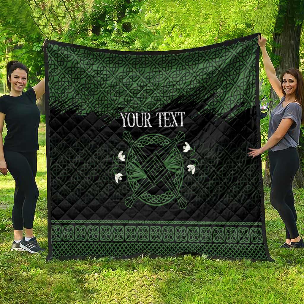 Personalized Imbolc Blessed Celtic Knot Quilt Brigids Cross Symbol - Wonder Print Shop