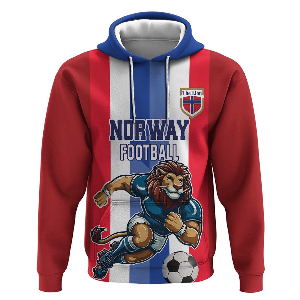 Custom Norway Football Hoodie The Lions Champion 2024 - Wonder Print Shop