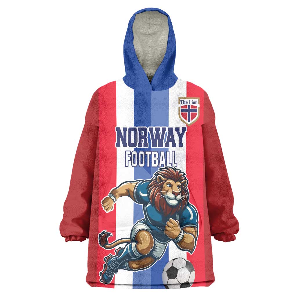 Custom Norway Football Wearable Blanket Hoodie The Lions Champion 2024