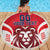 Custom Norway Football Beach Blanket Red Lion Football 2024 - Wonder Print Shop