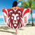 Custom Norway Football Beach Blanket Red Lion Football 2024 - Wonder Print Shop