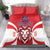 Custom Norway Football Bedding Set Red Lion Football 2024 - Wonder Print Shop