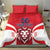 Custom Norway Football Bedding Set Red Lion Football 2024 - Wonder Print Shop