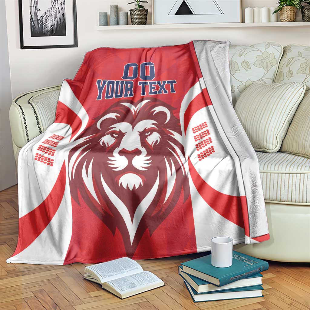 Custom Norway Football Blanket Red Lion Football 2024