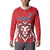 Custom Norway Football Button Sweatshirt Red Lion Football 2024 - Wonder Print Shop