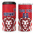 Custom Norway Football 4 in 1 Can Cooler Tumbler Red Lion Football 2024