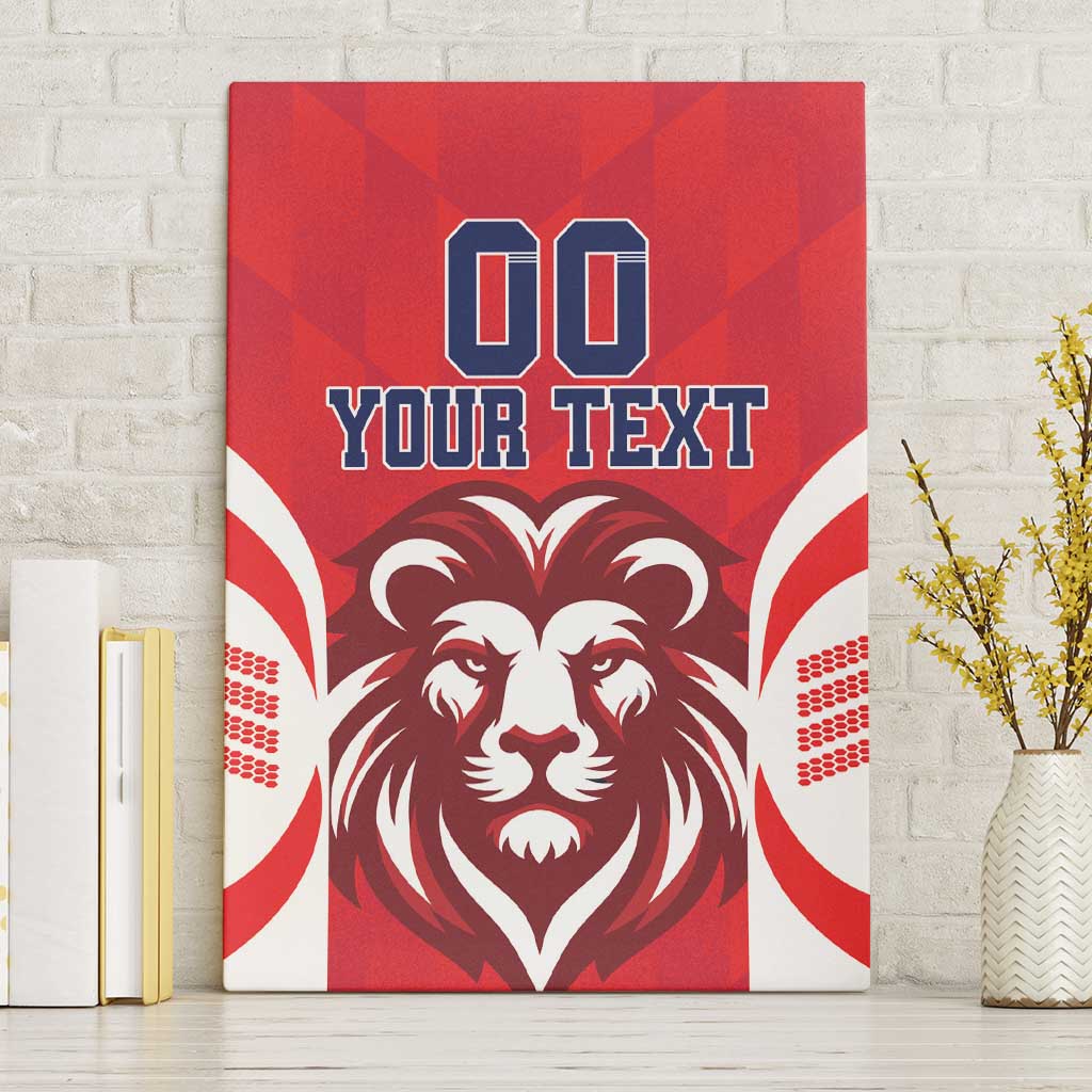 Custom Norway Football Canvas Wall Art Red Lion Football 2024 - Wonder Print Shop