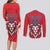 Custom Norway Football Couples Matching Long Sleeve Bodycon Dress and Long Sleeve Button Shirt Red Lion Football 2024 - Wonder Print Shop