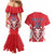 Custom Norway Football Couples Matching Mermaid Dress and Hawaiian Shirt Red Lion Football 2024 - Wonder Print Shop