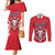 Custom Norway Football Couples Matching Mermaid Dress and Long Sleeve Button Shirt Red Lion Football 2024