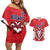 Custom Norway Football Couples Matching Off Shoulder Short Dress and Hawaiian Shirt Red Lion Football 2024 - Wonder Print Shop