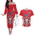 Custom Norway Football Couples Matching Off The Shoulder Long Sleeve Dress and Hawaiian Shirt Red Lion Football 2024 - Wonder Print Shop