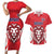 Custom Norway Football Couples Matching Short Sleeve Bodycon Dress and Hawaiian Shirt Red Lion Football 2024 - Wonder Print Shop