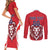 Custom Norway Football Couples Matching Short Sleeve Bodycon Dress and Long Sleeve Button Shirt Red Lion Football 2024 - Wonder Print Shop