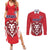 Custom Norway Football Couples Matching Summer Maxi Dress and Long Sleeve Button Shirt Red Lion Football 2024 - Wonder Print Shop