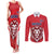 Custom Norway Football Couples Matching Tank Maxi Dress and Long Sleeve Button Shirt Red Lion Football 2024 - Wonder Print Shop