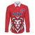 Custom Norway Football Family Matching Long Sleeve Bodycon Dress and Hawaiian Shirt Red Lion Football 2024 - Wonder Print Shop