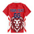 Custom Norway Football Family Matching Off Shoulder Short Dress and Hawaiian Shirt Red Lion Football 2024 - Wonder Print Shop