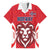 Custom Norway Football Family Matching Short Sleeve Bodycon Dress and Hawaiian Shirt Red Lion Football 2024 - Wonder Print Shop