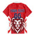 Custom Norway Football Family Matching Short Sleeve Bodycon Dress and Hawaiian Shirt Red Lion Football 2024 - Wonder Print Shop