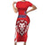 Custom Norway Football Family Matching Short Sleeve Bodycon Dress and Hawaiian Shirt Red Lion Football 2024 - Wonder Print Shop