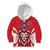 Custom Norway Football Kid Hoodie Red Lion Football 2024 - Wonder Print Shop