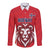 Custom Norway Football Long Sleeve Button Shirt Red Lion Football 2024 - Wonder Print Shop