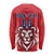 Custom Norway Football Long Sleeve Shirt Red Lion Football 2024 - Wonder Print Shop