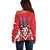 Custom Norway Football Off Shoulder Sweater Red Lion Football 2024