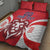 Custom Norway Football Quilt Bed Set Red Lion Football 2024 - Wonder Print Shop